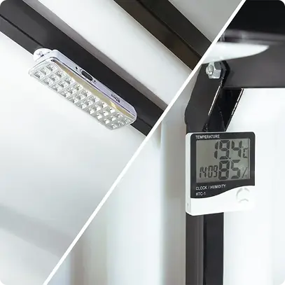 Метеостанция и освещение